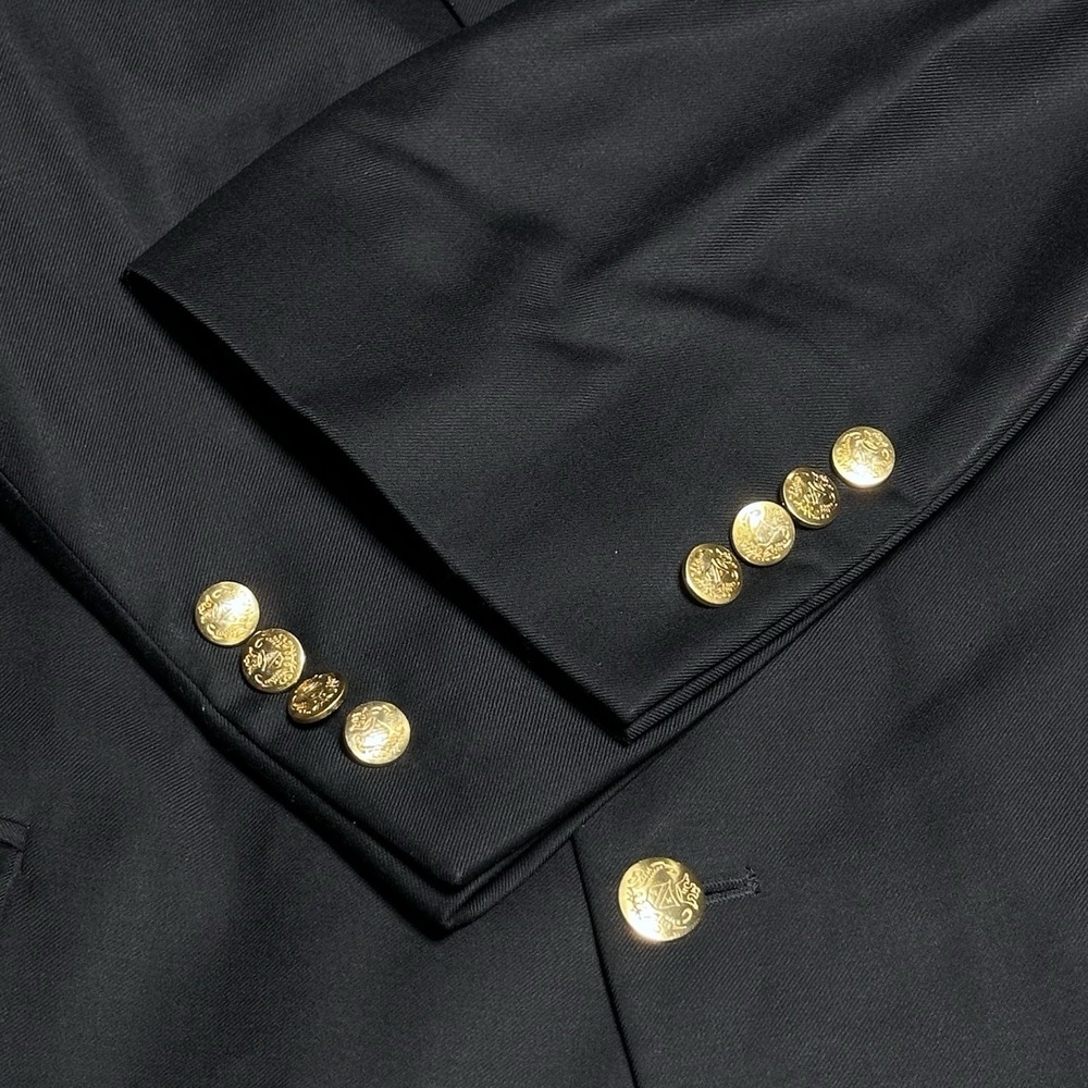 Jos A Bank Blazer Mens 44S Gold Button Wool Signature Collection‎ Coat Jacket - Picture 2 of 16
